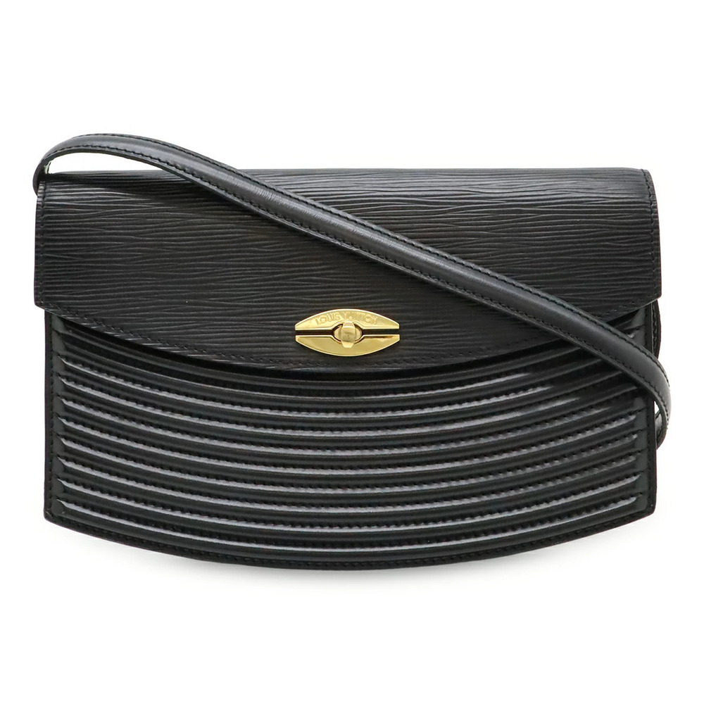 LOUIS VUITTON Epi Prebour Shoulder Bag Pochette Clutch Noir Black